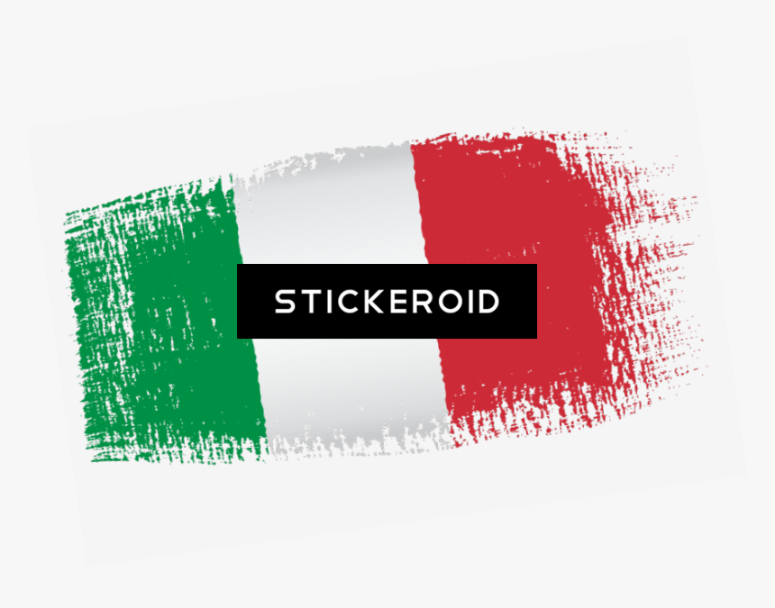 Italian Flag Brush Effect - Flag, HD Png Download, Free Download