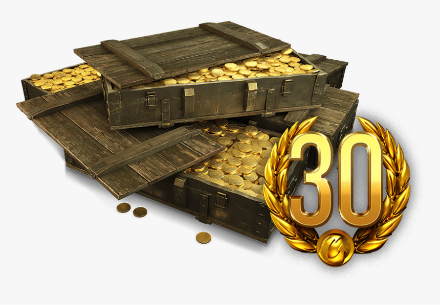 Golden Crate Png Clipart , Png Download - World Of Tanks Gold Transparent, Png Download, Free Download