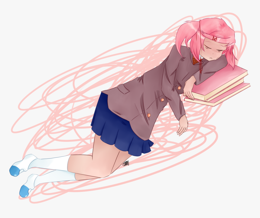 Oc Fanartsleeping Natsuki Png Fanart Sleepy Natsuki - Fanart Natsuki, Transparent Png, Free Download