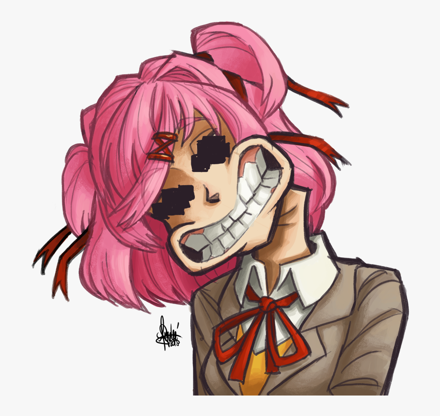 Evil Natsuki , Png Download - Comi De Doki Doki, Transparent Png, Free Download