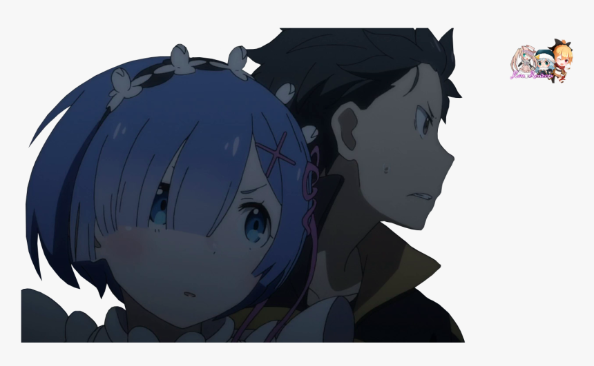 Transparent Rem Re Zero Png - Re Zero Rem And Subaru, Png Download, Free Download