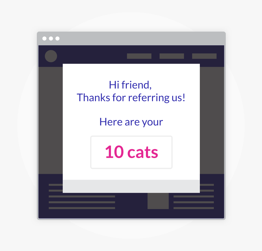 Refer A Friend Viral Loops Referral Template , Png - Screenshot, Transparent Png, Free Download