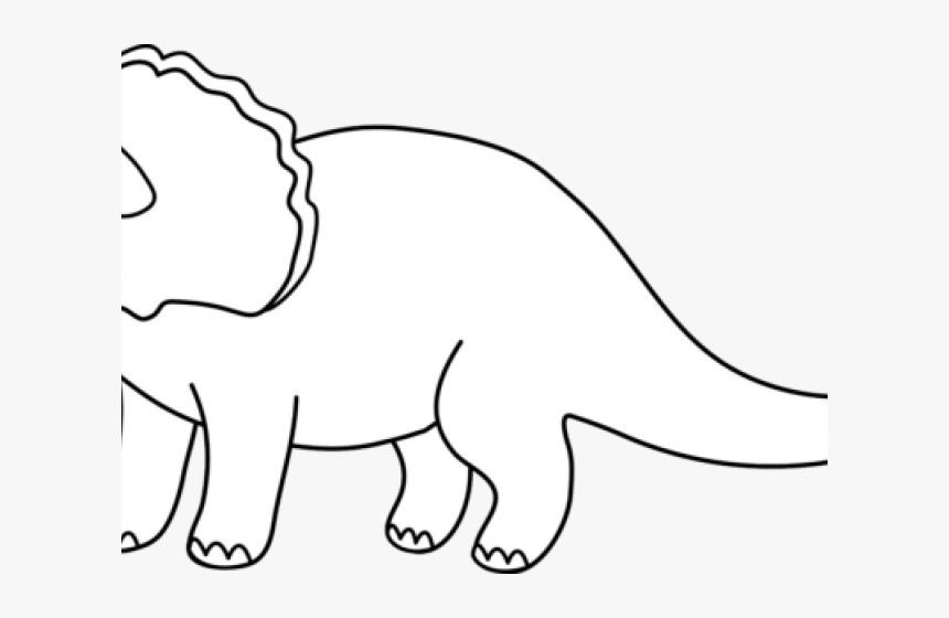 Triceratops Clipart Black And White - Clip Art, HD Png Download, Free Download