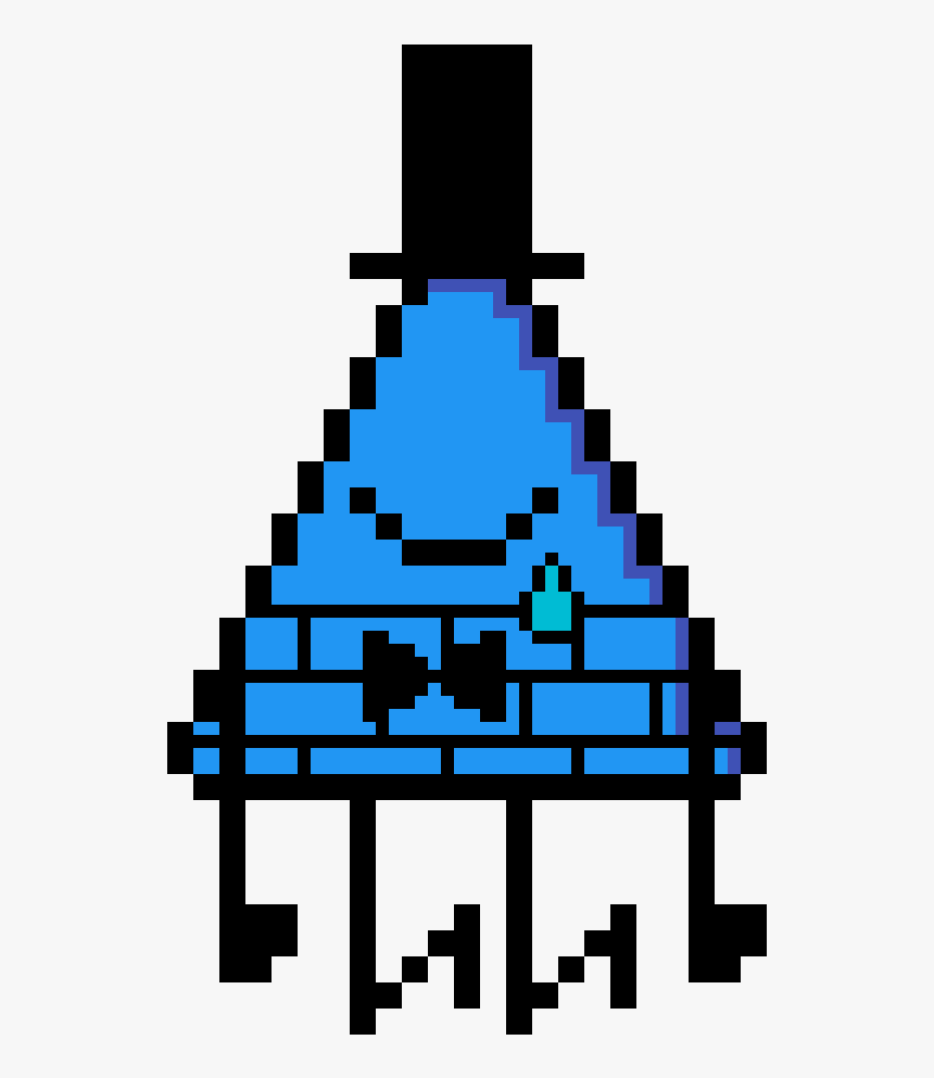 Reverse Bill Cipher/will Cipher , Png Download - Pixel Art Gravity Falls Bill, Transparent Png, Free Download