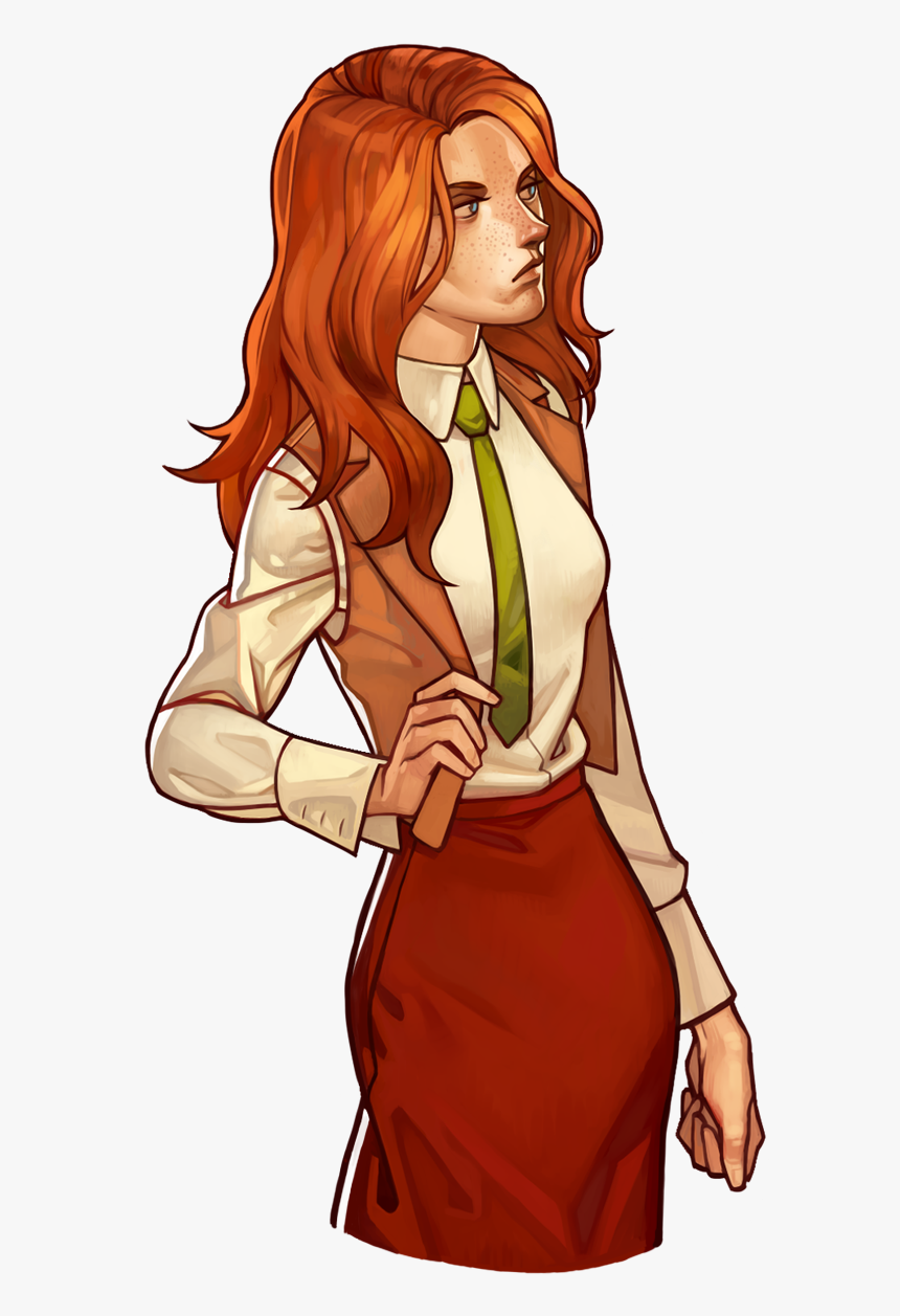 Female Character With Red Hair, HD Png Download, Free Download