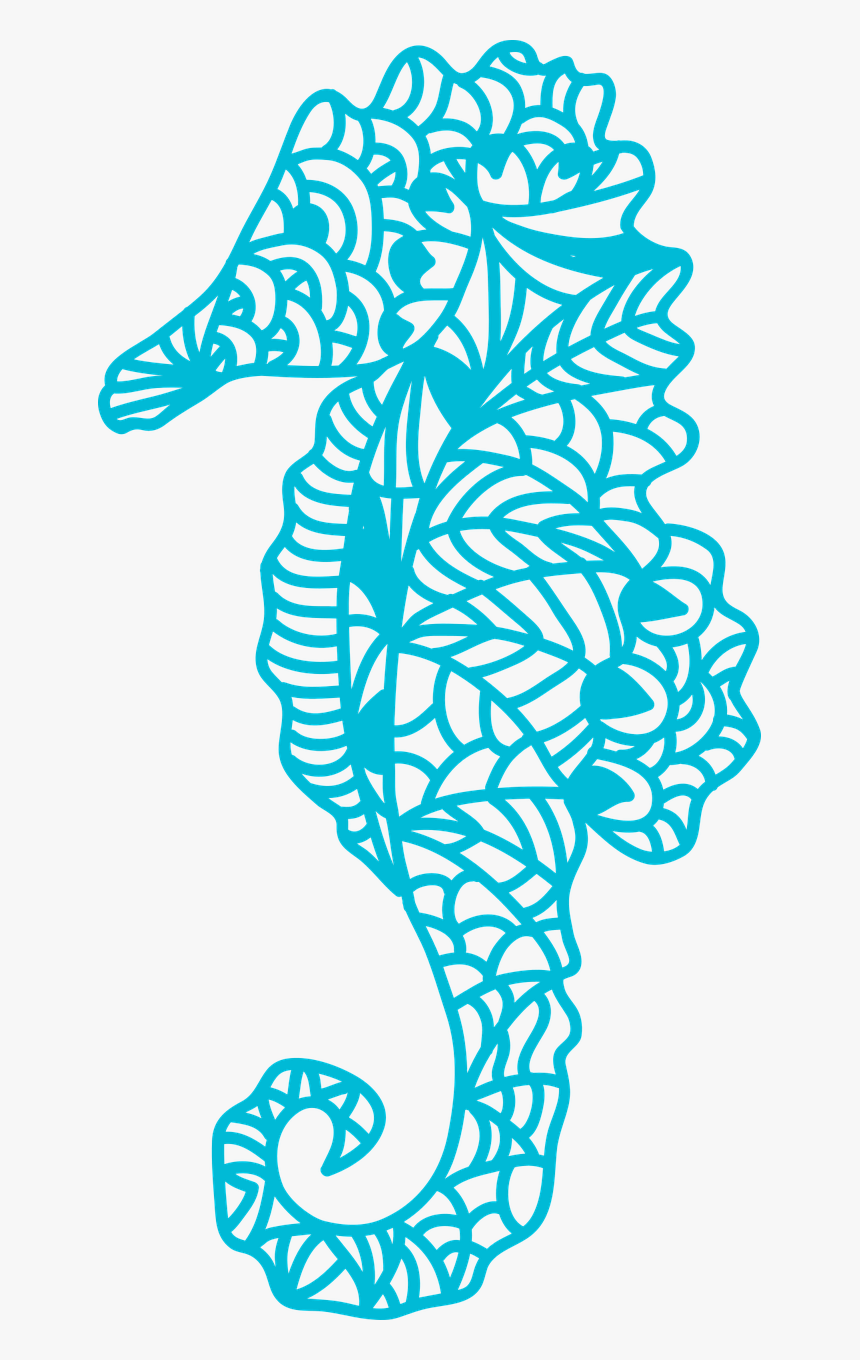 Caballito De Mar Azul Png, Transparent Png, Free Download