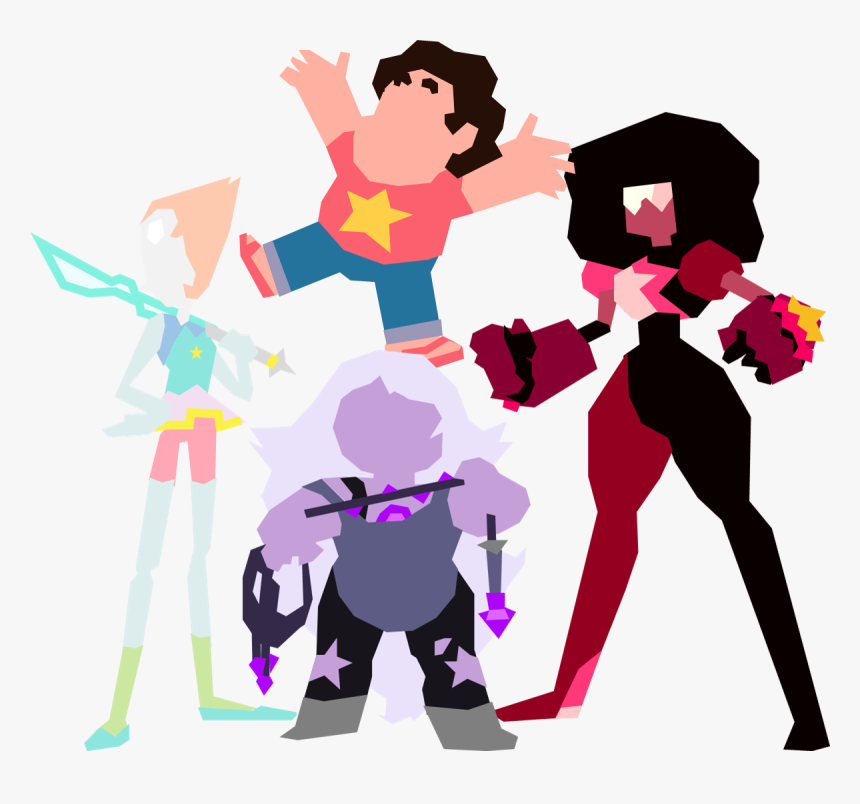 Minimalist Transparent Steven Universe - Garnet Steven Universe Characters, HD Png Download, Free Download