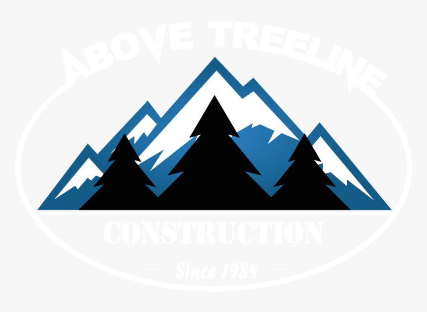 Above Treeline Construction Logo - Mountain With Treeline Clipart, HD Png Download, Free Download