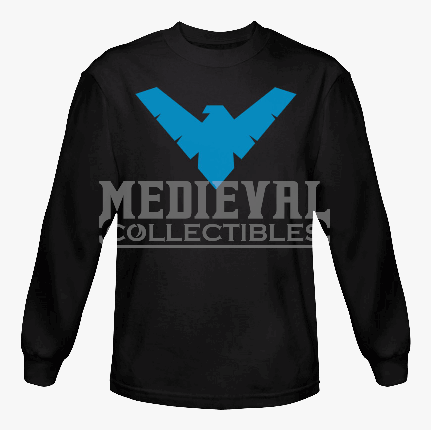 Transparent Nightwing Png - Long-sleeved T-shirt, Png Download, Free Download