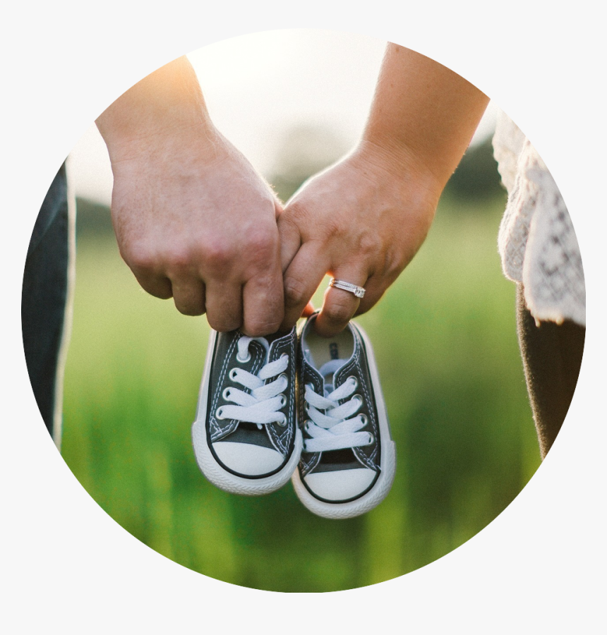 Holding Hands 5fe1dd4a43 - Sneakers Pregnancy Announcement, HD Png Download, Free Download