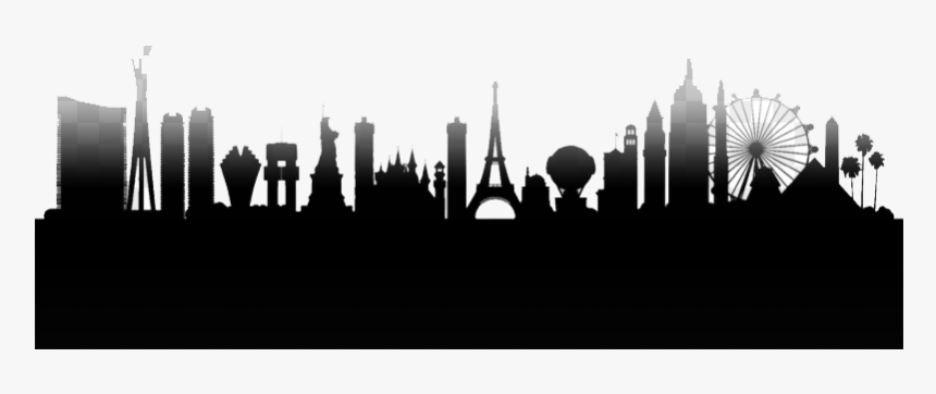 Las Vegas Skyline Png Clipart - Las Vegas Skyline Png, Transparent Png, Free Download