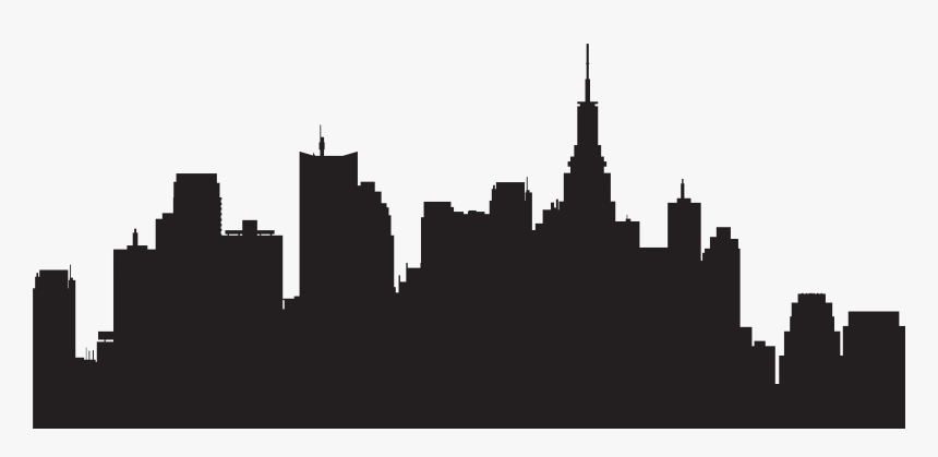 New York City Silhouette Skyline - City Skyline Silhouette Png, Transparent Png, Free Download