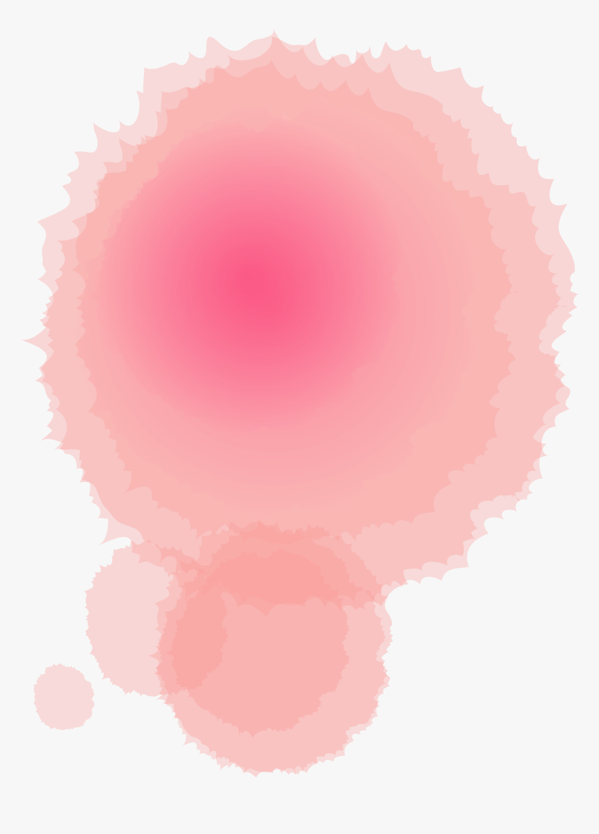 Pink Watercolor Circle Png - Illustration, Transparent Png, Free Download