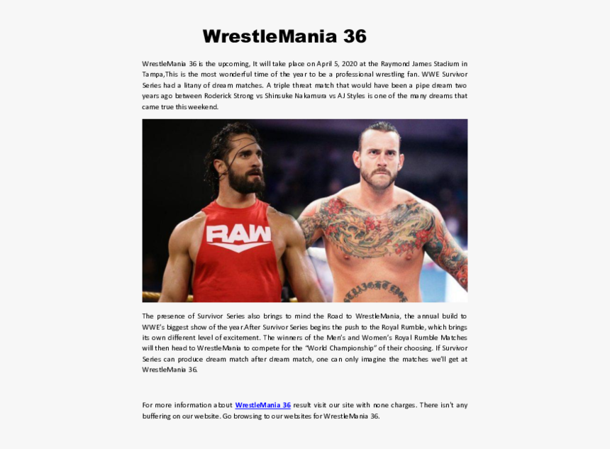 Seth Rollins Vs Cm Punk Match, HD Png Download, Free Download