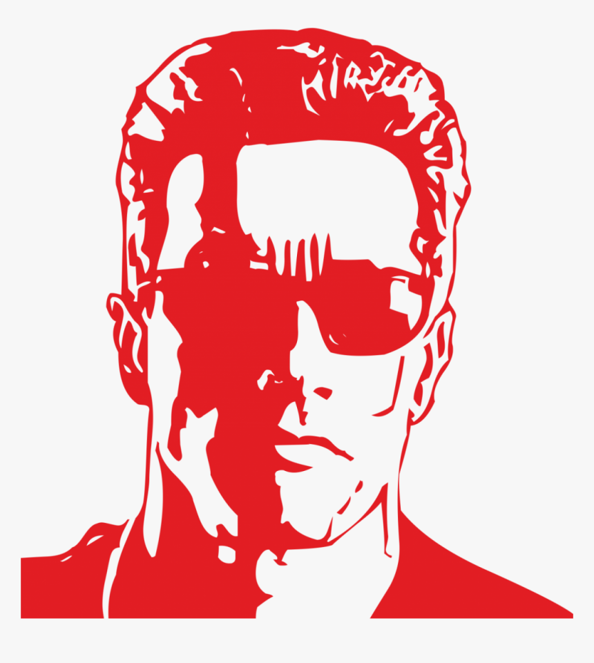 Terminator Black And White, HD Png Download, Free Download