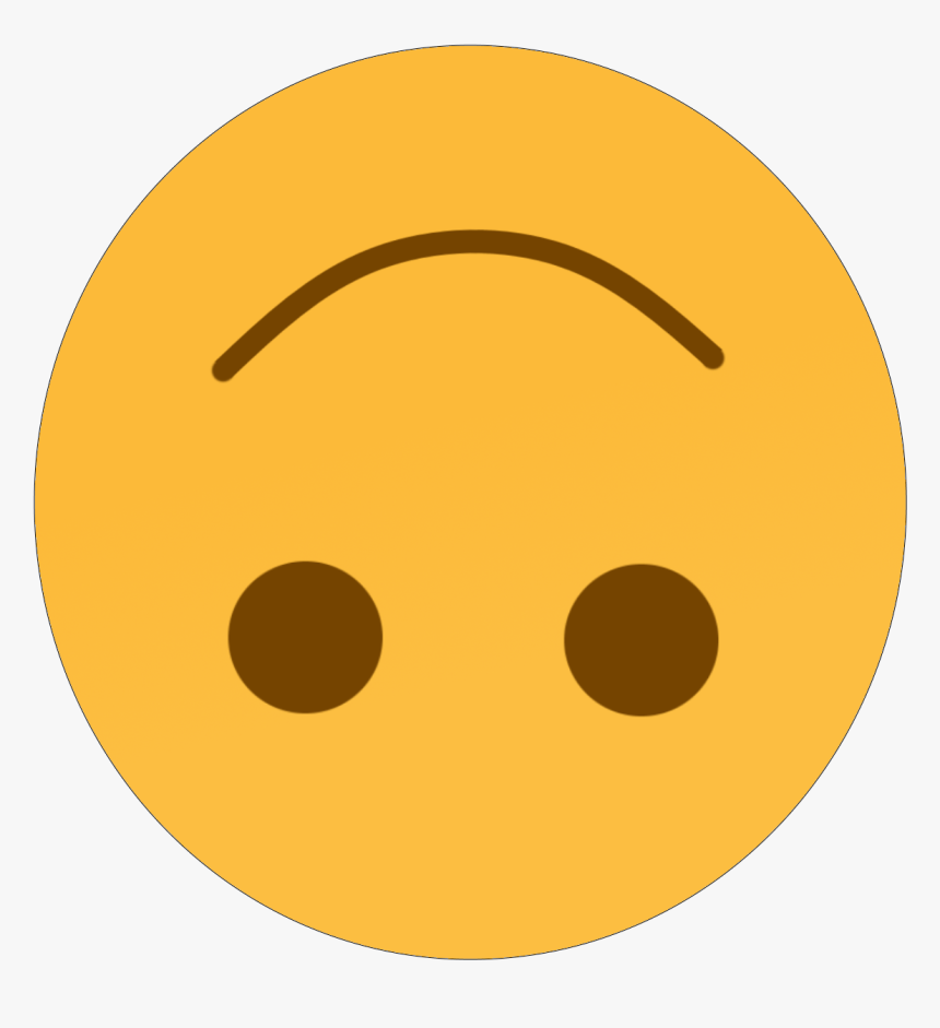 Yellow Face Emoji Png File - Circle, Transparent Png, Free Download