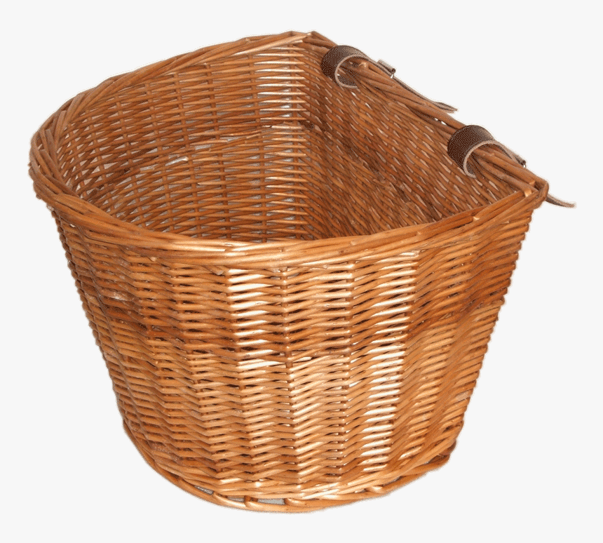 Wicker Bicycle Basket Png, Transparent Png, Free Download