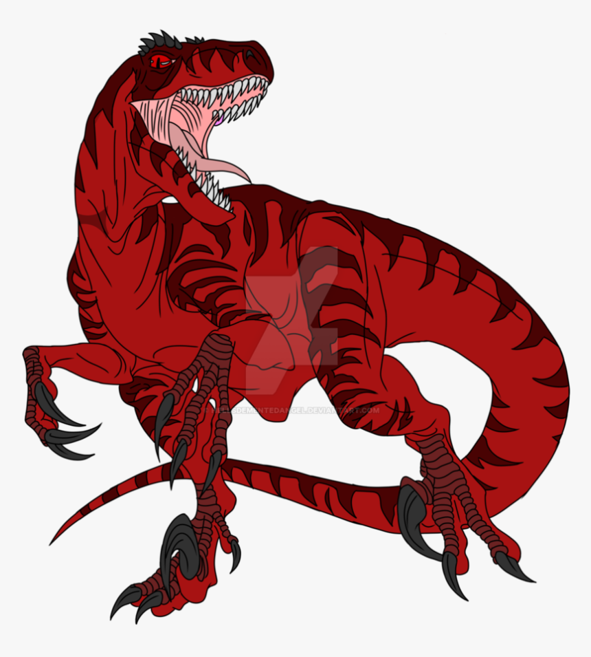Scarlet Battle Raptor By Hellsdementedangel - Velociraptor, HD Png Download, Free Download