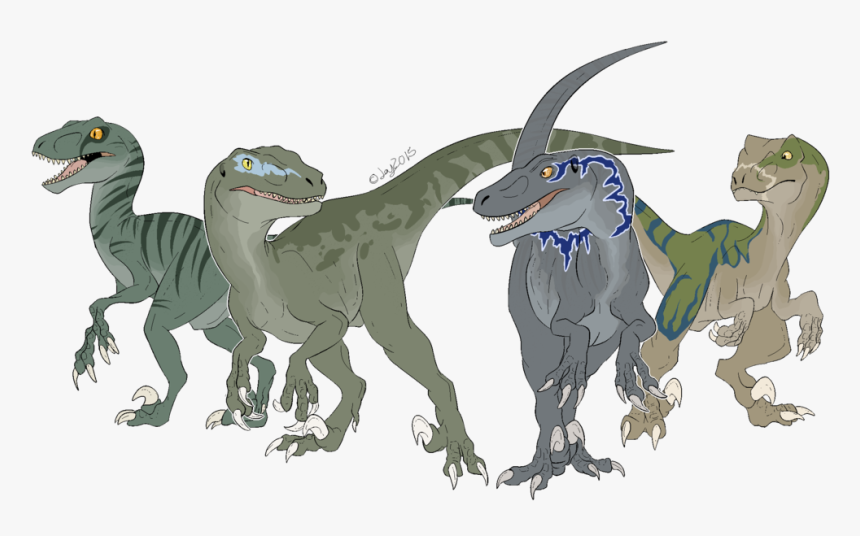 Velociraptor Drawing Jurassic Park Toronto Raptors - Jurassic World Raptors Drawing, HD Png Download, Free Download