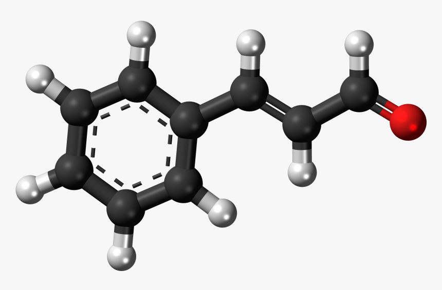 Cinnamaldehyde 3d Ball - Pyrazinamide Ball And Stick Model, HD Png Download, Free Download