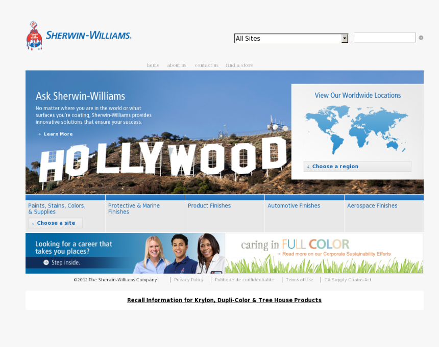 Sherwin-williams Competitors, Revenue And Employees - Hollywood Sign, HD Png Download, Free Download