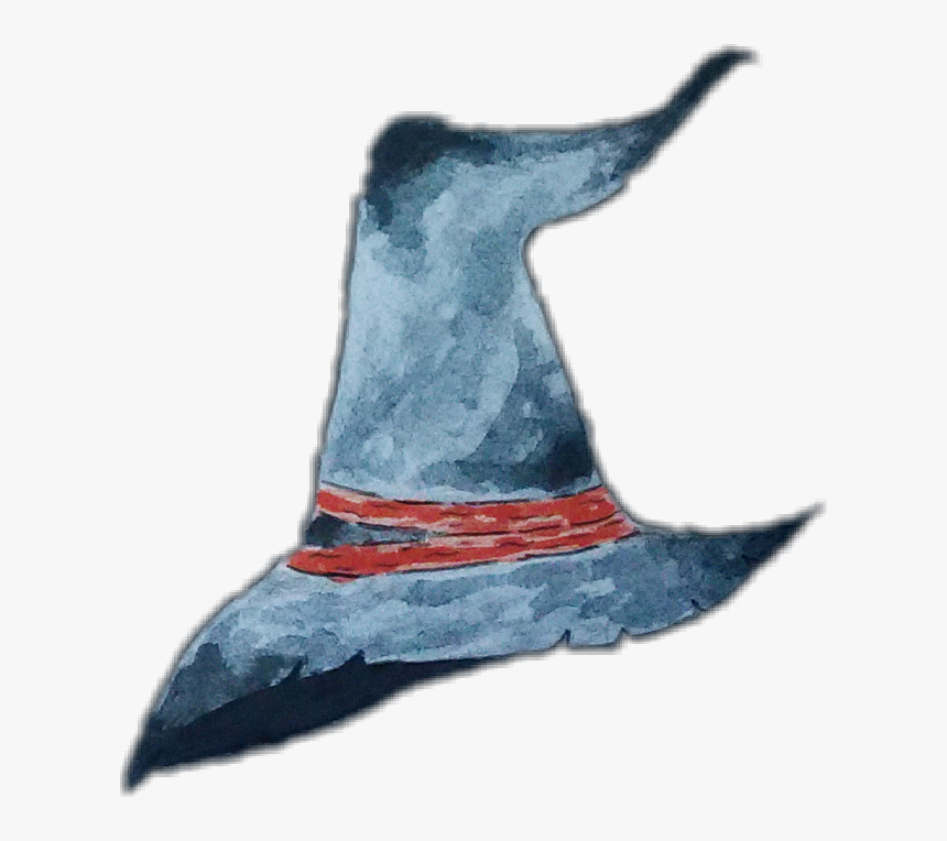 Witchhat Witch Hat Watercolor Traditional Cute Wizard - Witch Hat Watercolor Watercolor, HD Png Download, Free Download