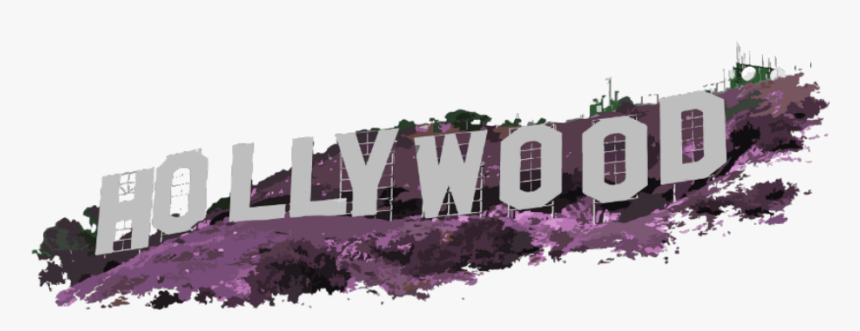 Hollywood Sign Clipart Transparent - Hollywood Sign, HD Png Download, Free Download