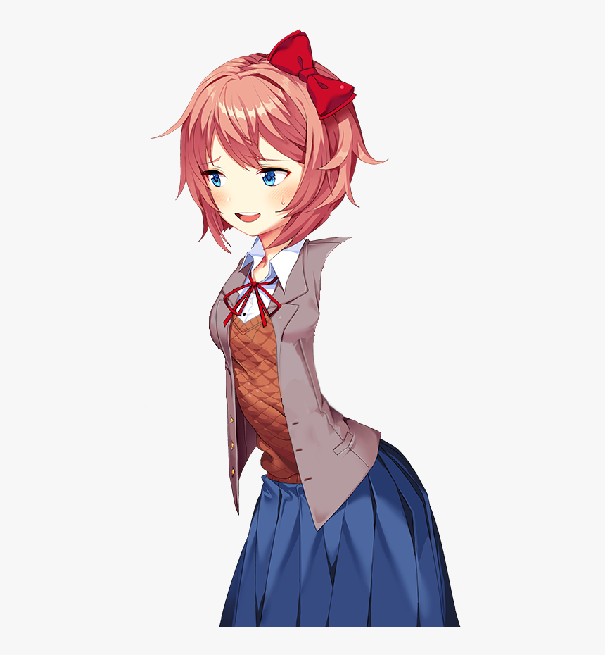 Armless Special Pose Sayori, A Gift To Other Sprite - Doki Doki Literature Club Sayori, HD Png Download, Free Download