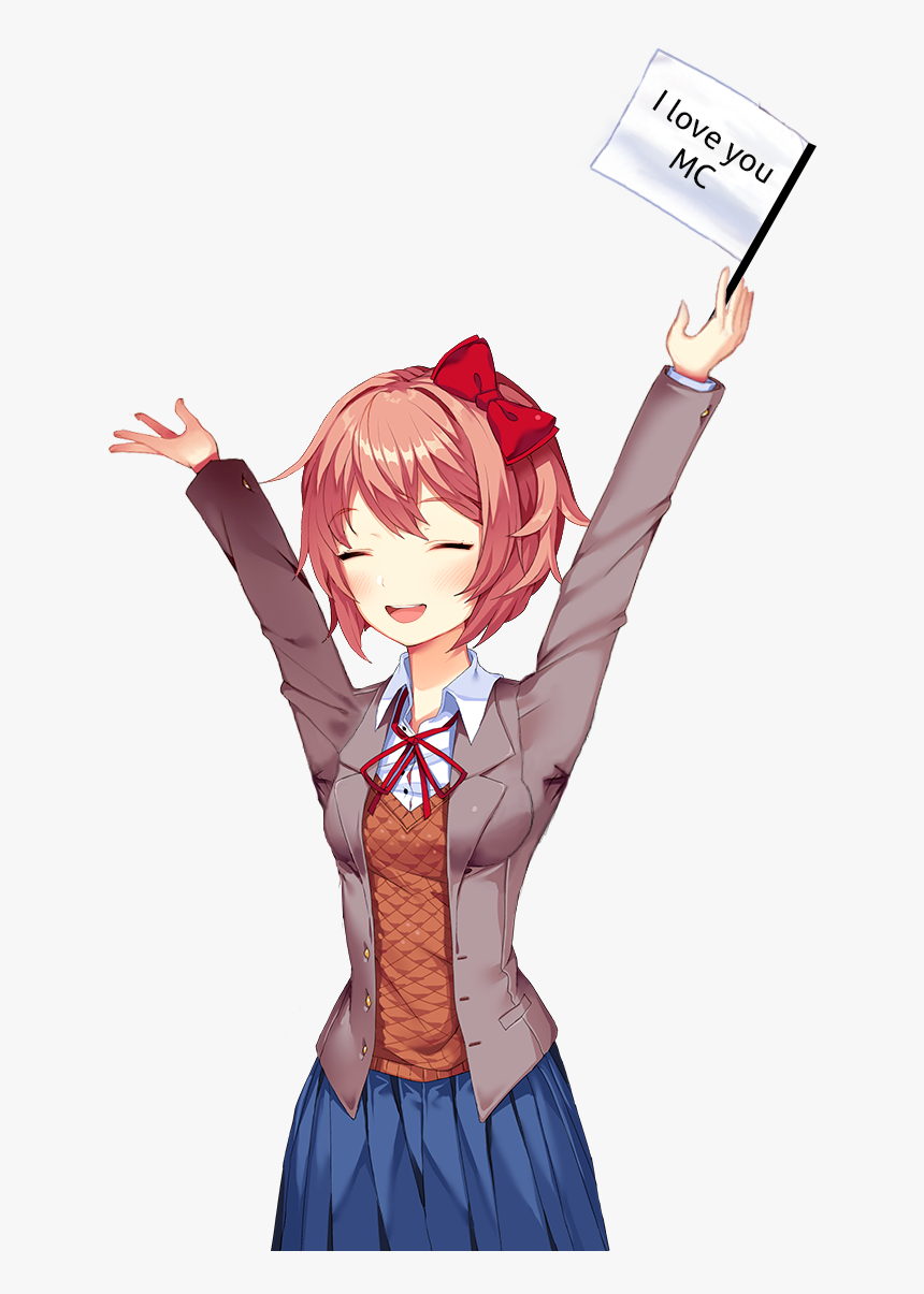 Transparent Sayori Png - Doki Doki Literature Club Sayori, Png Download, Free Download