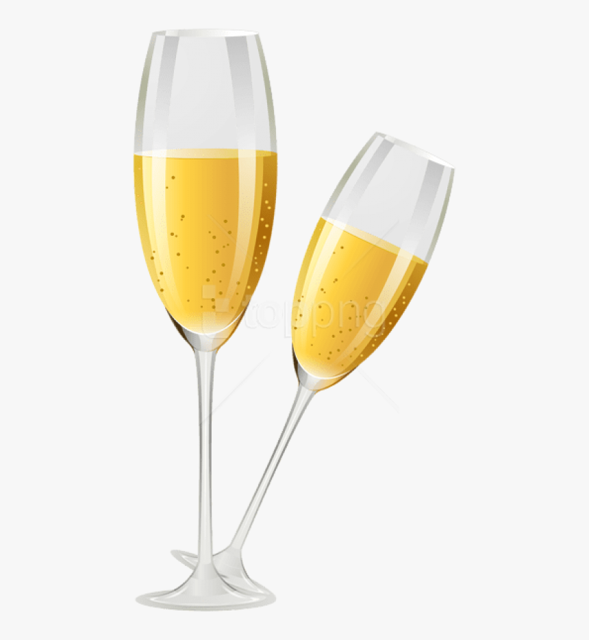 Champagne Glasses Transparent Png - Wine Glass, Png Download, Free Download