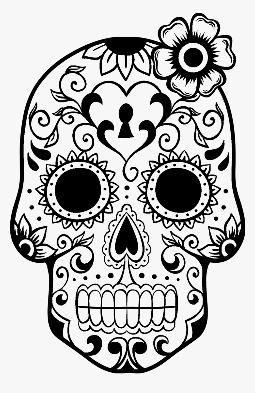 Black And White Day Of The Dead, HD Png Download, Free Download