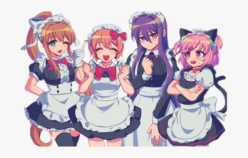 Cute Doki Doki Literature Club, HD Png Download, Free Download