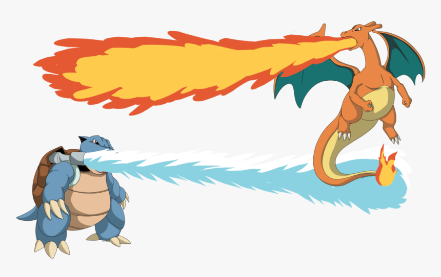 Blastoise Vs Charizard Commission By Ravem - Vegeta Vs Blastoise, HD Png Download, Free Download