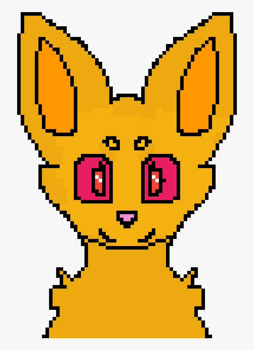 Transparent Anime Cat Ears Png - Blank Fox Pixel Art, Png Download, Free Download