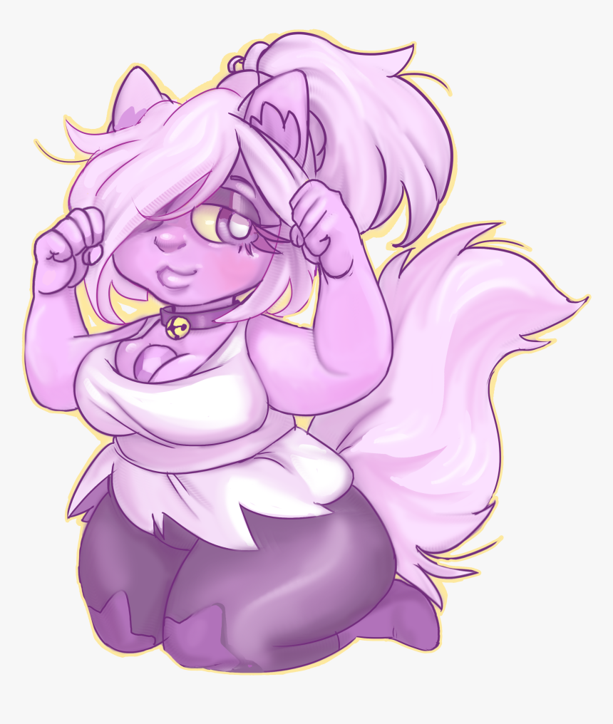 Amythest Cute Cat Ears - Cartoon, HD Png Download, Free Download