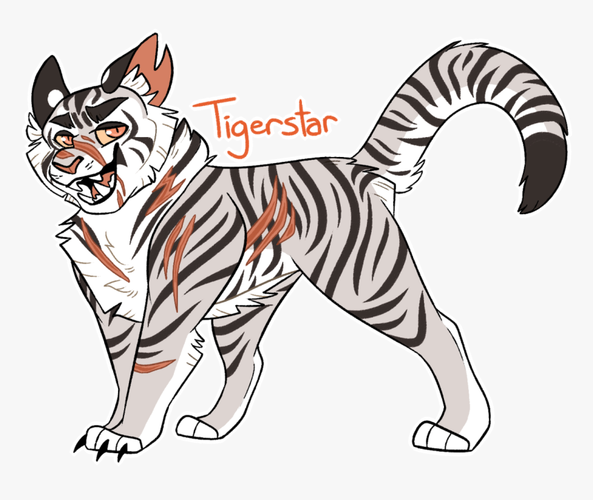 Inspired By @malleycatdesigns‘s White Tiger Tigerstar - Warrior Cats Tigerstar Design, HD Png Download, Free Download