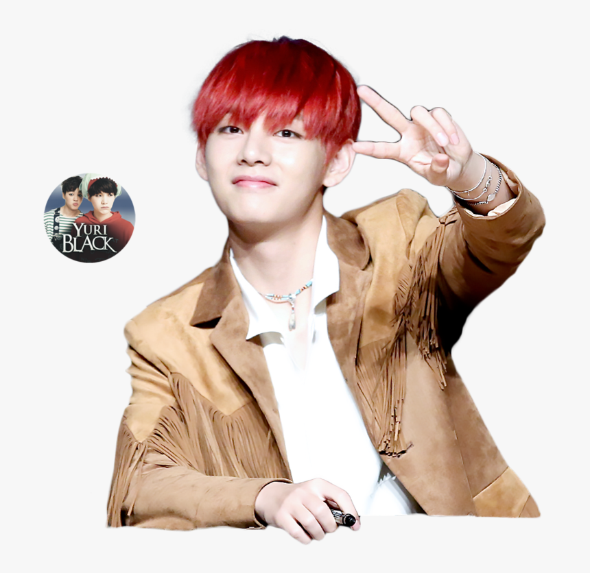 Thumb Image - Bts Taehyung Red Hair Png, Transparent Png, Free Download