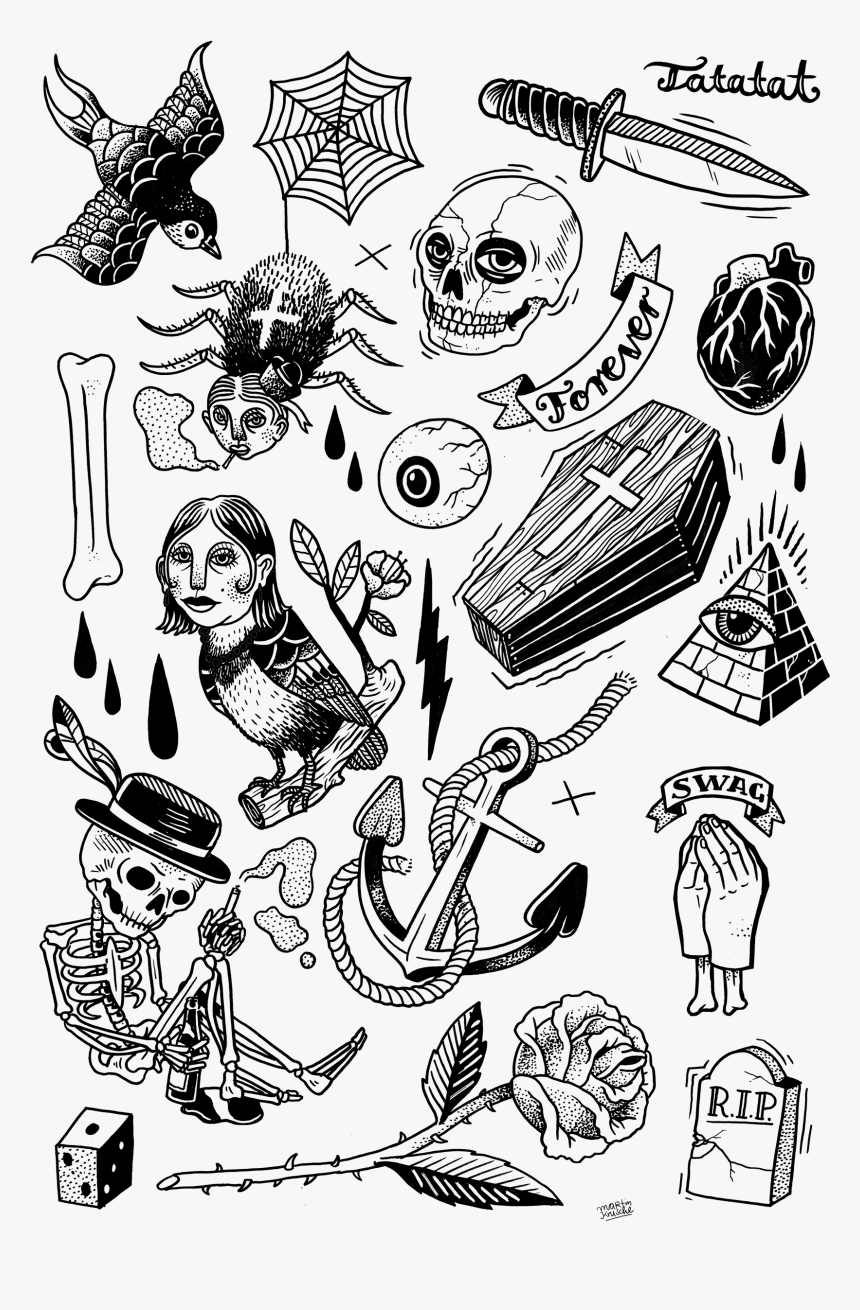 Transparent Tatuajes Tumblr Png  Simple American Traditional Tattoo Png  Download  kindpng