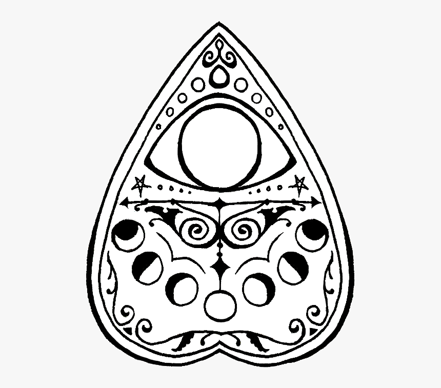 Decorative Planchette Doodles Scott Ouija Tattoo, Tattoo - Planchette Ouija Board Drawing, HD Png Download, Free Download