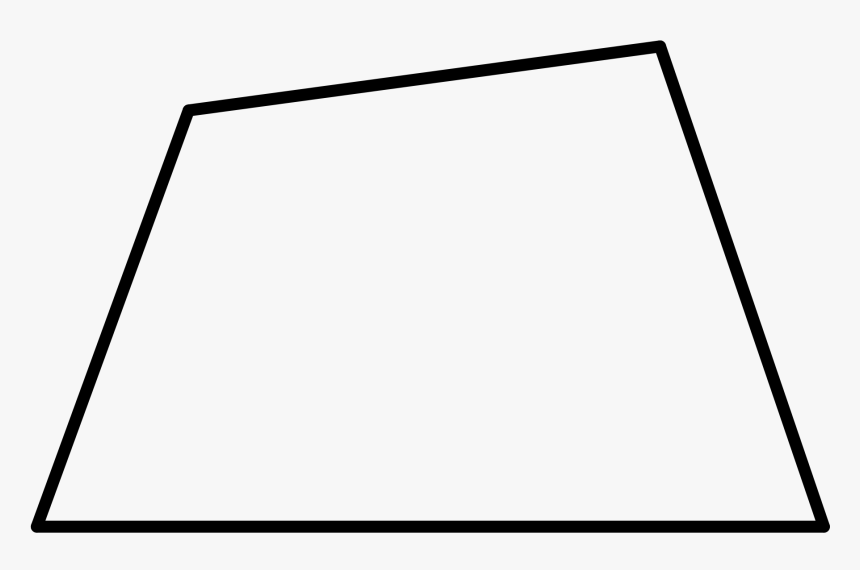 Image Free Trapezoid Transparent Square - Trapezoid Black And White, HD Png Download, Free Download