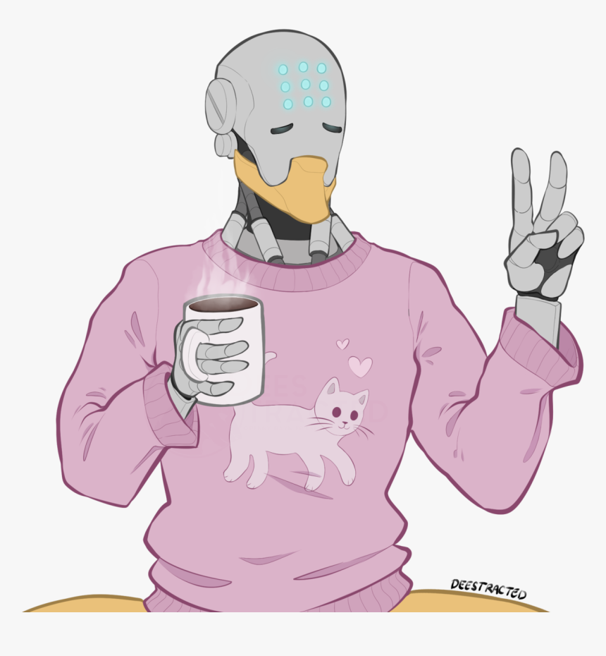 Forgot To Post This, Huh Here"s A Cozy Zenyatta With - Zenyatta In Sweater, HD Png Download, Free Download