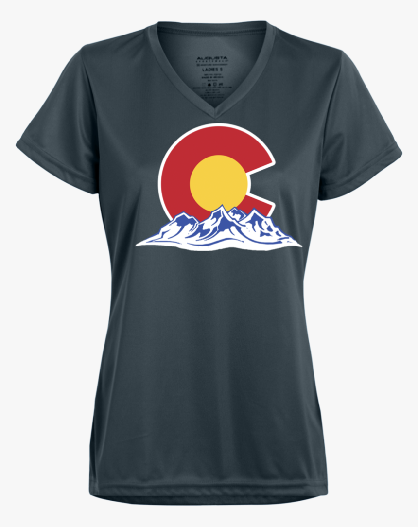 Colorado Mountain Silhouette Ladies - Active Shirt, HD Png Download, Free Download