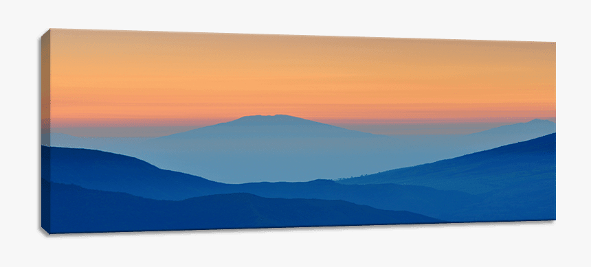 Mountain Silhouette Panoramic Canvas Print - Summit, HD Png Download, Free Download