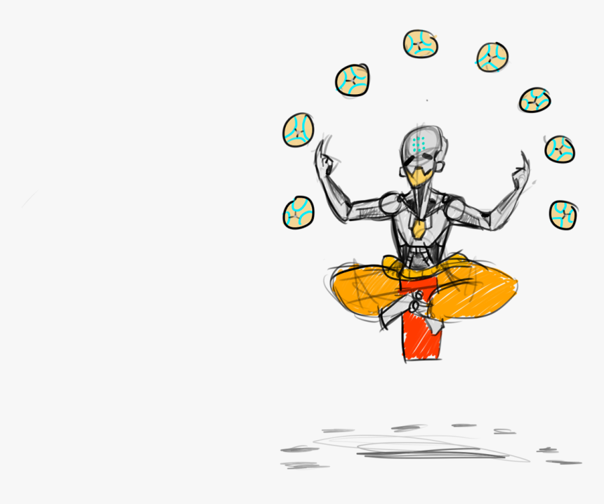 Zenyatta Doesn´t Give A Fuckatta - Cartoon, HD Png Download, Free Download