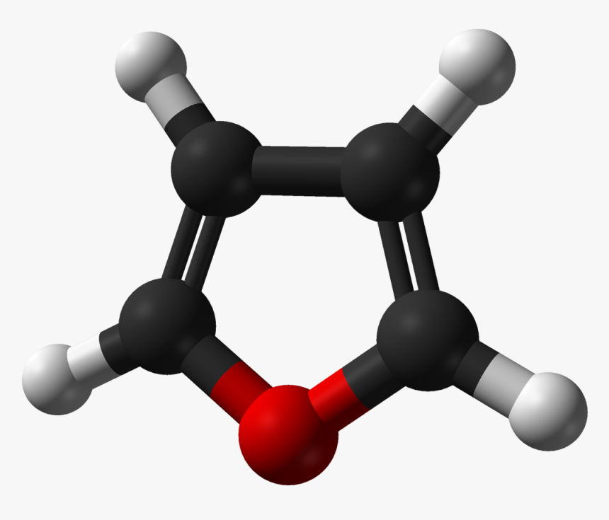 Furan Crc Mw 3d Balls A - Point Group Of Thiophene, HD Png Download, Free Download