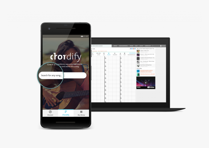 Chordify App, HD Png Download, Free Download