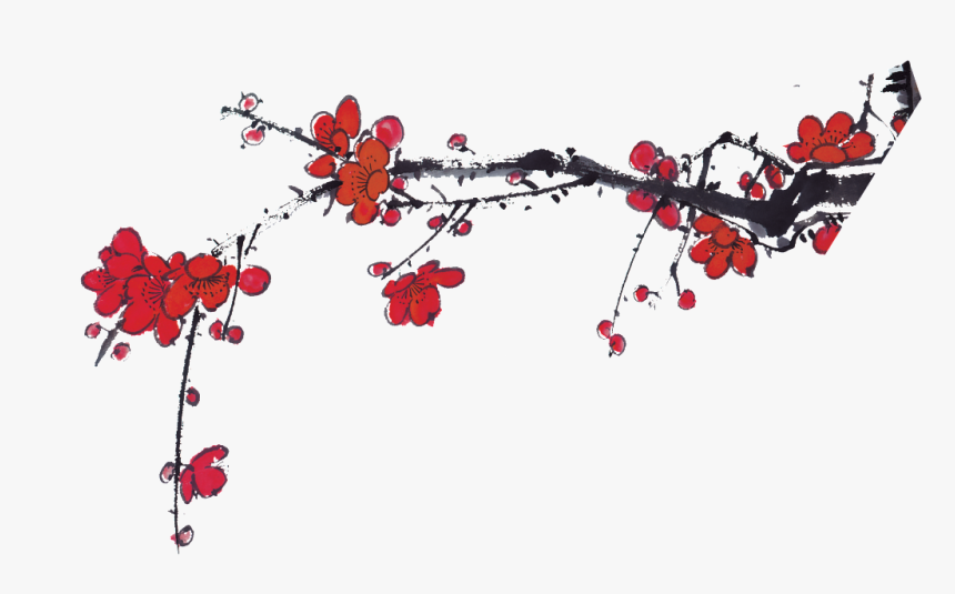 This Graphics Is Plum Png Images About Mei, Png, Vector, - 国画 花, Transparent Png, Free Download