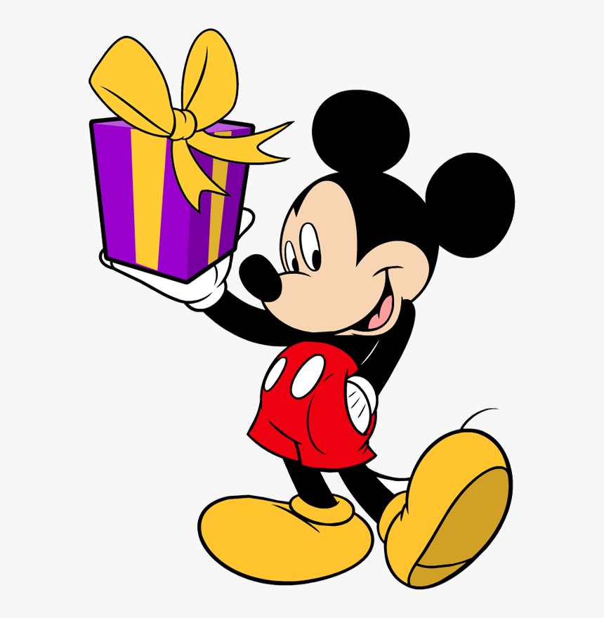 Mickey Mouse Clubhouse Party, Mickey Mouse Clubhouse - Mickey Mouse With Gift, HD Png Download, Free Download