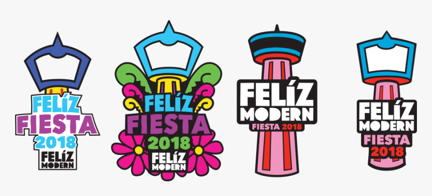 Design Exploration Comps For The Feliz Modern Fiesta - Floral Fiesta Medal Design, HD Png Download, Free Download