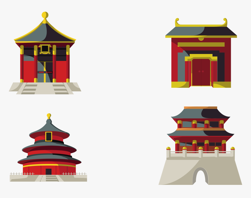 Temple Of Heaven Chinese Pagoda - Chinese Temple Png, Transparent Png, Free Download